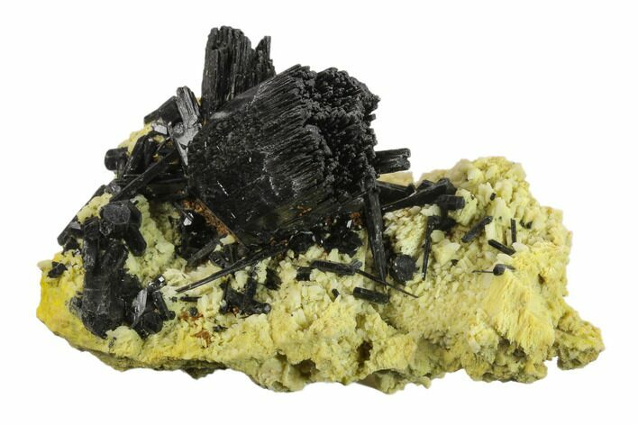 Black Tourmaline (Schorl) Crystals with Orthoclase - Namibia #132237